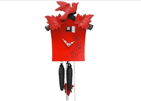 Handmade Modern Cuckoo Clock from Rombach & Haas, Black Forest Germany Cover