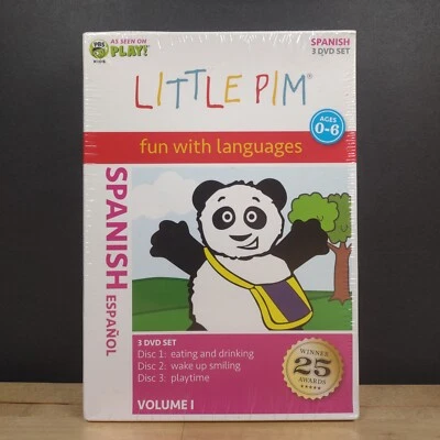 Little PIM Spanish Español 3 DVD Set Volume 1 Fun With Languages New Sealed - Image 1 of 4