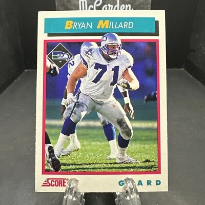 1992 Score Bryan Millard #468 Seattle Seahawks - Image 1 of 2
