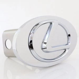 Enchufe de enganche de remolque con logotipo Lexus (cromo) - Imagen 1 de 4