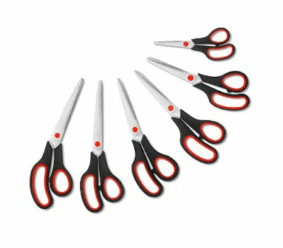 6pk Multi-purpose Scissors Ultra Sharp Blade Shears 6" - 10" Sewing Fabric Craft - Image 1 of 4