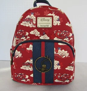Disney Loungefly Mulan Mushu Clouds Mini Backpack NWT - Picture 1 of 9