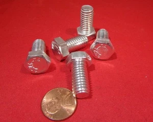 Cap Screw Bolt, Full Thread, Aluminum, 3/8"-16 x 3/4" Length, 10 pc - Picture 1 of 2