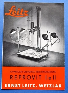 Pubblicità Fotografia - Brochure Leitz - Apparecchi Reprovit I e II - 1950 ca. - Foto 1 di 1