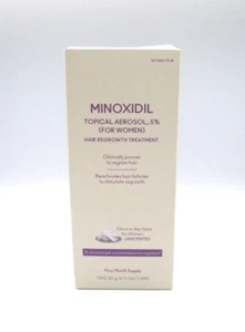 Minoxidil Topical Aerosol 5% For Women Hair Regrowth Treatment ~ 2 x 2.11 oz ~ - Picture 1 of 3