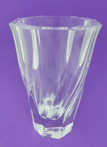 ORREFORS Sweden CRYSTAL Art Glass RESIDENCE 6" Swirl VASE Silver Label - Picture 1 of 8