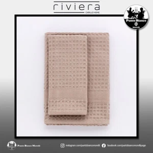 Set asciugamani in spugna per bagno apone 100% cotone RIVIERA SPUMA - Imagen 1 de 25