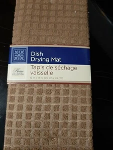 Neu Geschirrtrockenmatte saugfähig Polyester Mikrofaser Home Collection beige - Bild 1 von 2
