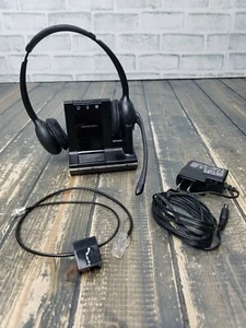 Plantronics WO2 W02 Wireless Headset System DUAL EAR Headset **TESTED & WORKING* - Zdjęcie 1 z 10