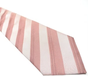 Corbata Hugo Boss Para Hombre Beige | Corbata Patrón Rayas Corbata Ajustada Hecha en Italia - Imagen 1 de 9