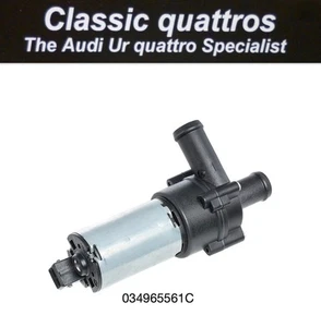 POMPA REFRIGERANTE AGGIUNTIVA TURBO AUDI UR QUATTRO TURBO COUPE' Mb & Rr 034965561C - Foto 1 di 2