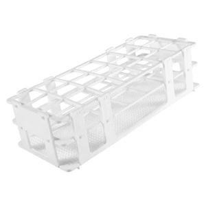 Plastic Test Tube Rack for 30mm Tube, 21 Well, White,Detachable (21 Hole) A7N5 - Picture 1 of 8