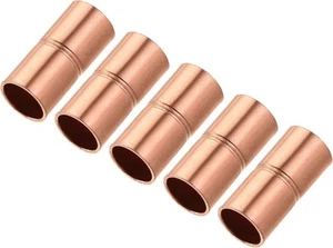 MECCANIXITY Straight Copper Coupling Fittings, 1/4 Inch ID Inch, - Picture 1 of 5
