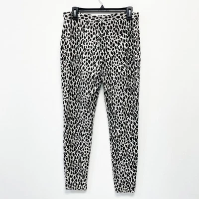 Chico's Mujeres 2 Leggings al Tobillo Negros Sombra Estampado Leopardo Suave Acogedor Elástico Tejido Foto 1 de 4