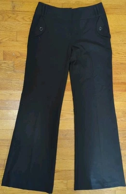 Pantalones de Colección A Byer Negros Acampanados Tiro Bajo Elastizados Oficina Años 90 Y2K Talla 9 Foto 1 de 4