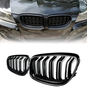 Griglia radiatore sportiva doppio ponte Performance lucida adatta per BMW Serie 3 E90 E91 09-11 - Foto 1 di 12