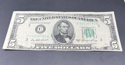 1950 A $5 FRN Federal Reserve Note VF Very Fine Circ #739 - Imagem 1 de 4