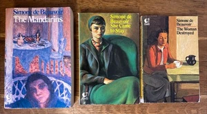 Simone de Beauvoir UK Fontana 3 Vol PB Set: Mandarins - Woman Destroyed - Stay - Picture 1 of 14