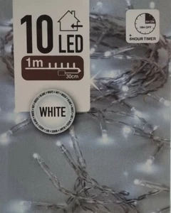 LED Lichterkette mit - TIMER - Party Weihnachtsbeleuchtung Deko Innen Batterie - Bild 1 von 19