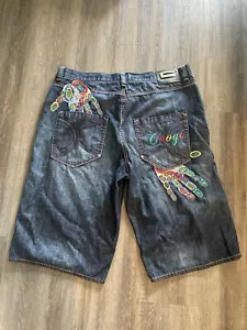 COOGI VINTAGE RARE HAND EMBROIDERED JORTS AUSTRALIAN AUTHENTIC SIZE 44 - Picture 1 of 9