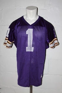 VTG Wilson Minnesota Vikings Warren Moon NFL Football Jersey Sz L Large - Picture 1 of 3
