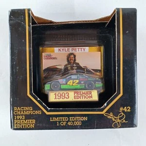 Racing Champions 1993 Premier Edition #42 Kyle Petty Car Card Display Stand - Picture 1 of 5