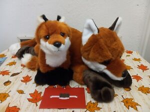 Realistic Red Fox Plush Lot FAO Schwarz Adopt A Pets & Webkinz Signature No Code