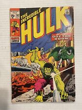 Incredible Hulk 143 Bronze Age Marvel 1971 Trimpe Doctor Doom cover Roy Thomas