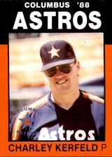 1988 Columbus Astros Best #1 Charley Kerfeld Carson City Nevada NV Baseball Card