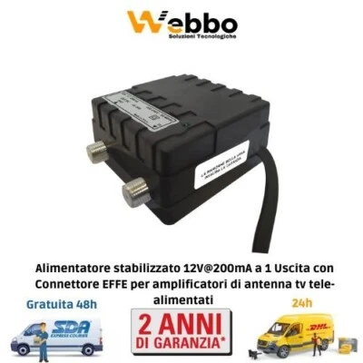 Stabilisiertes Netzteil Antennenverstärker TV Tele Powered 12V@200mA - Bild 1 von 4