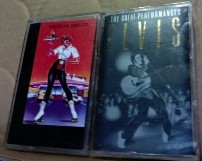 2 CASSETTE American Graffiti Buddy Holly Chuck Berry Bill Haley & Elvis Presley  - Image 1 of 4