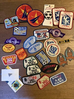 Lote De Colección De Parches Jóvenes Años 90 Bowling Scouts Fútbol Hierro Bordado Foto 1 de 4