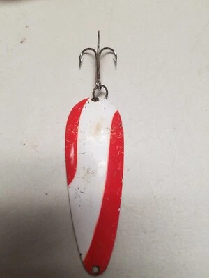 Isca de pesca Blue Fox Aqua 02-60 vermelha e branca (D) - Imagem 1 de 3