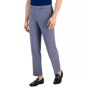 Perry Ellis Men's Modern-Fit Stretch Resolution Dress Pants Dark Gray B4HP - Picture 1 of 16
