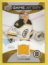 2012-13 Upper Deck UD Game Jersey Tuukka Rask