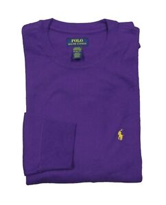 Polo Ralph Lauren Big & Tall Men's Purple Waffle Knit Thermal Crew-Neck T-Shirt