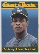 1990 Collect-A-Books Rickey Henderson Oakland Athletics