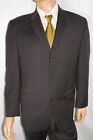 41R Calvin Klein 2-Piece $595 Suit Men 41 Black Pinstripe 3Btn Wool 37x29 Macys