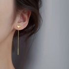 1Pair Tassel Heart Beads Pendants Drop Earrings For Women Hanging Ear Jewelry Sp
