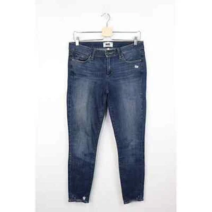 Paige Verdugo Crop Destructed Skinny Jeans 29 Ankle Crop Stretch Mid Wash Blau - Bild 1 von 6