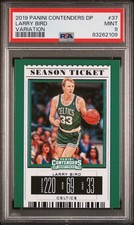 2019 Panini Contenders Draft Picks Larry Bird Season Ticket #37 - Graded PSA 9.