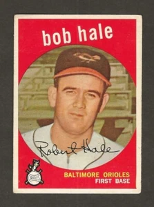 1959 Topps Hi# 507 BOB HALE, Orioles, VG/EX, No Creases - Picture 1 of 2