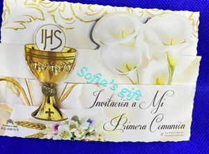 24 Invitaciones de Primera Comunion(Spanish First Communion Invitations),Favors - Picture 1 of 10