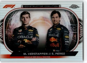 2022 Topps Chrome Formula 1 #CC-RBR Max Verstappen Sergio Perez Constructors - Picture 1 of 2