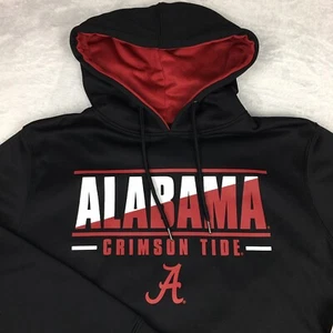 Alabama Crimson Tide Pullover Hoodie Mens Medium Black Colosseum NWT! - Picture 1 of 9