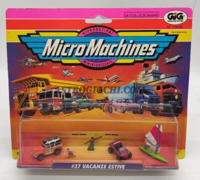MICRO MACHINES 37 VACANZE ESTIVE VINTAGE 1998 GALOOB GIG 75030 NEW IN SEALED BOX - Immagine 1 di 4