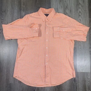 Ralph Lauren Herren Orange Gingham Slim Fit Stretch Oxford Hemd Herren XXL - Bild 1 von 5