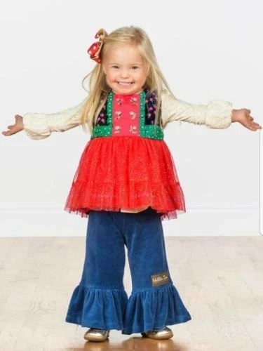 Pantalones Matilda Jane Holiday Magic Volantes Grandes Talla 4 Haz Creer Nuevos con Etiquetas en Bolso Niña Foto 1 de 4