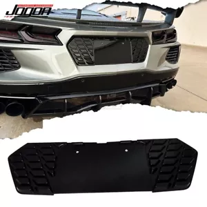 Rear License Plate Frame Holder Cover For Corvette C8 Stingary Z51 2020-2024 ABS - Picture 1 of 8
