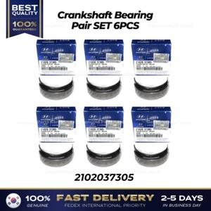 ⭐Genuine⭐ Crankshaft Bearing Pair SET 6PCS 2102037305 for Hyundai Kia - Picture 1 of 1